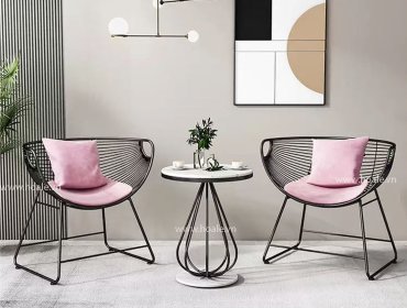 Bộ bàn ghế sắt cafe BG073